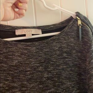 LOFT Heathered Grey shift dress